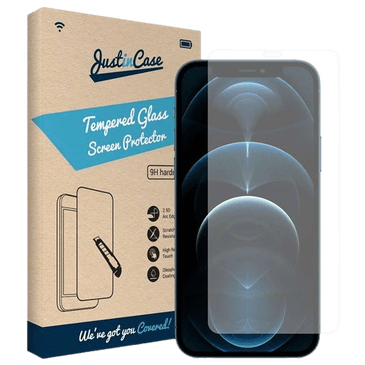 Just in Case Protector de Ecrã de Vidro Temperado Apple iPhone 12/12 Pro