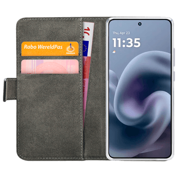 Mobilize PU-Couro Book Capa Preto Motorola Moto G86 5G