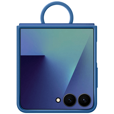 Samsung Silicone Back Cover com Anel Azul Samsung Galaxy Z Flip 7