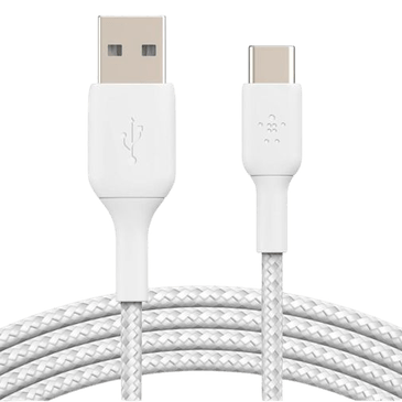 Belkin Boost Charge USB-C Cabo Braided 1 Metro Branco