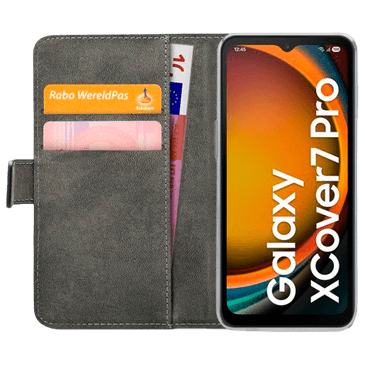 Mobilize PU-Couro Book Capa Preto Samsung Galaxy Xcover 7 Pro