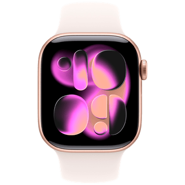 Apple Watch Series 11 42mm 5G Rose Gold (Rosa Claro Bracelete De Borracha S/M)
