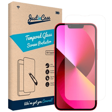 Just in Case Clear Protector de Ecrã de Vidro Temperado Apple iPhone 13/13 Pro