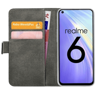 Mobilize Book Case Couro-PU Preto Realme 6S
