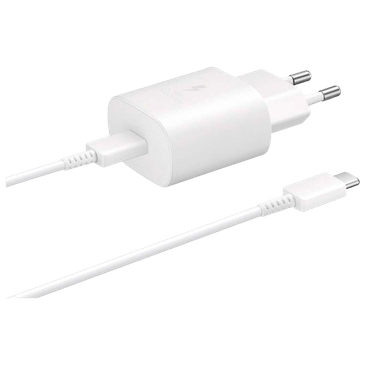 Samsung Carregador Rápido USB-C 25W + Cabo USB-C EP-TA800 Branco