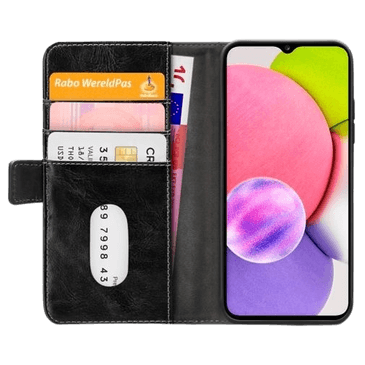 Mobilize Book Case Couro-PU Preto Samsung Galaxy A03s