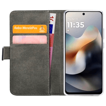 Mobilize PU-Couro Book Capa Preto Motorola Moto G56 5G