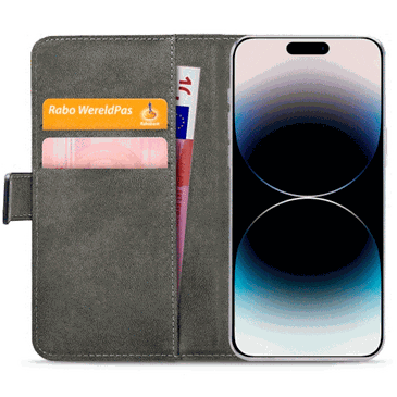 Mobilize Book Case Couro-PU Preto Apple iPhone 14 Pro