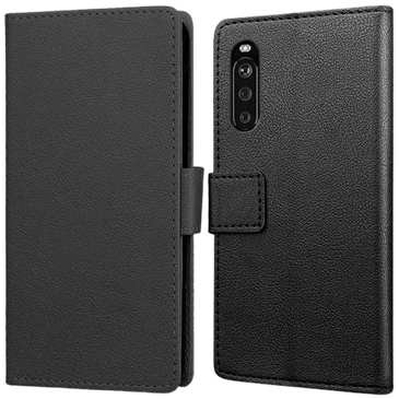 Just in Case Book Case Couro-PU Preto Sony Xperia 10 III