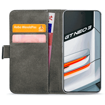 Mobilize Book Case Couro-PU Preto Realme GT Neo3