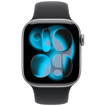 Apple Watch Series 11 42mm 5G Cinzento (Bracelete De Borracha Preta M/L)