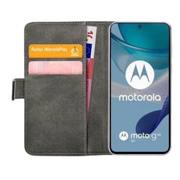 Mobilize Pu-Couro Book Capa Preto Motorola Moto G53