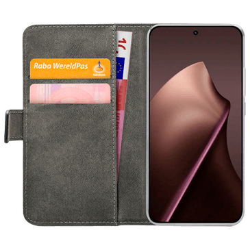Mobilize PU-Couro Book Capa Preto Xiaomi 15T