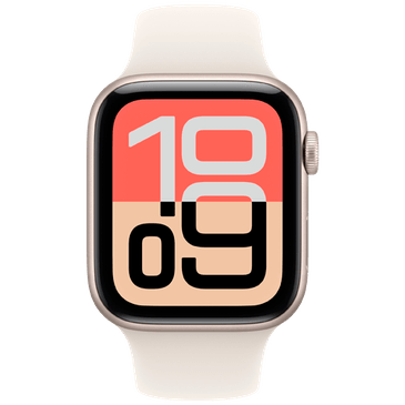 Apple Watch SE 3 44mm Dourado (Bracelete De Borracha Bege M/L)
