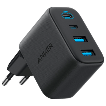 Anker Zolo Dual USB-A + Dual USB-C Carregador Rápido 50W Preto