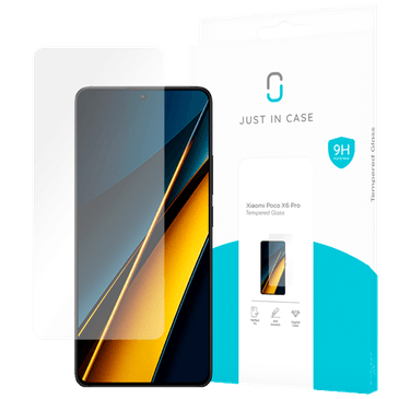 Just in Case Protector De Ecrã Transparente De Vidro Temperado Poco X6 Pro