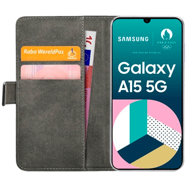 Mobilize Pu-Couro Book Capa Preto Samsung Galaxy A15/A15 5G