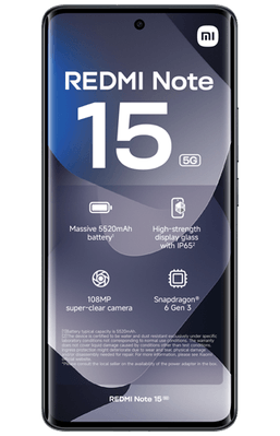 Xiaomi Redmi Note 15 5G 8GB/512GB Preto