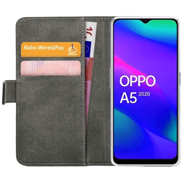 Mobilize PU-Couro Book Capa Preto OPPO A5 5G