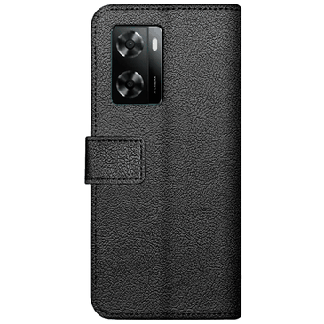 Just in Case Pu-Couro Book Capa Preto OPPO A57