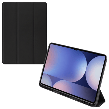 Mobilize PU-Couro Solid Folio Book Capa Preto Samsung Galaxy Tab S9 Ultra/S10 Ultra
