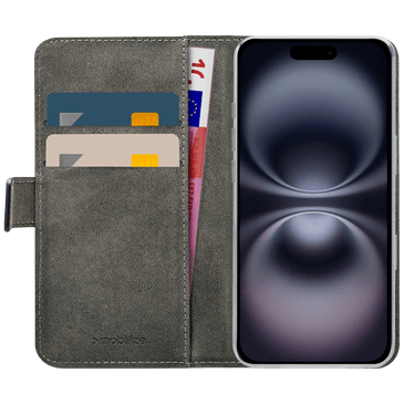 Mobilize Pu-Couro Book Capa Preto Apple iPhone 16
