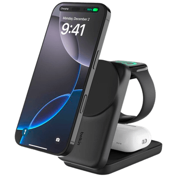Belkin Ultracharge 3-In-1 Carregador Sem Fios 25W Preto
