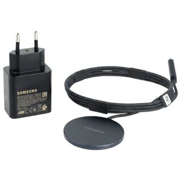 Samsung Carregador Rápido Sem Fios 25W Cinzento Escuro + USB-C Carregador Rápido 45W Cinzento Escuro