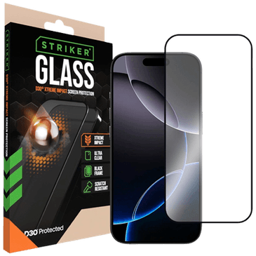 Striker D3O Vidro Temperado Edge To Edge Protetor De Ecrã Apple iPhone 14 Pro/15/16/17