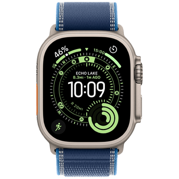 Apple Watch Ultra 3 49mm Titanium (Bracelete Em Tecido Azul M/L)