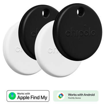 Chipolo POP Preto/Branco - 4-Pack