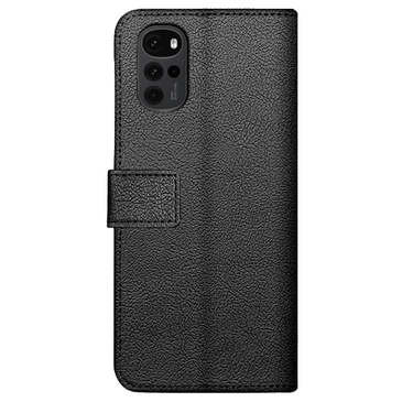 Just in Case Pu-Couro Book Capa Preto Motorola Moto G22