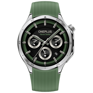 OnePlus Watch 3 Prata (Bracelete De Borracha Verde)