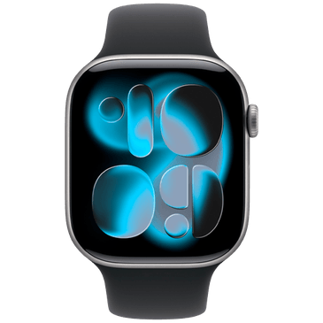 Apple Watch Series 11 46mm Cinzento (Bracelete De Borracha Preta S/M)