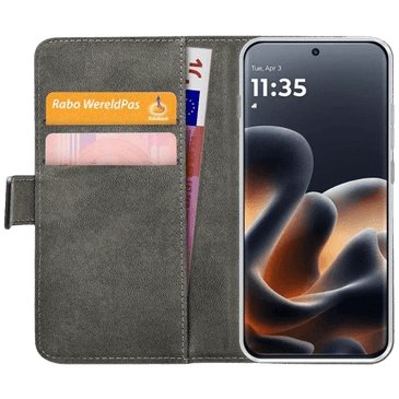 Mobilize PU-Couro Book Capa Preto Motorola Edge 70 Pro