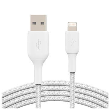 Belkin Boost Charge Lightning Cabo Braided 0,15 Metros Branco