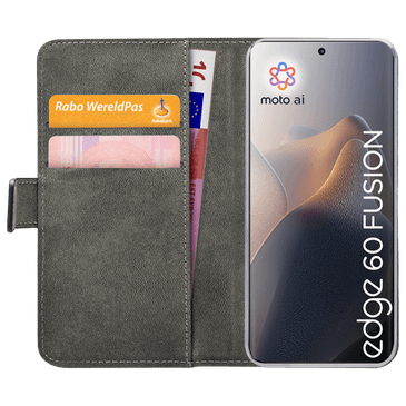 Mobilize Pu-Couro Book Capa Preto Motorola Edge 60 Fusion