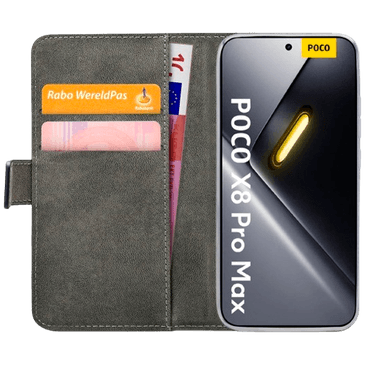 Mobilize PU-Couro Book Capa Preto POCO X8 Pro Max