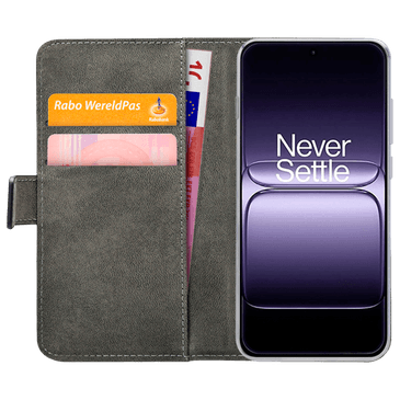 Mobilize PU-Couro Book Capa Preto OnePlus 15