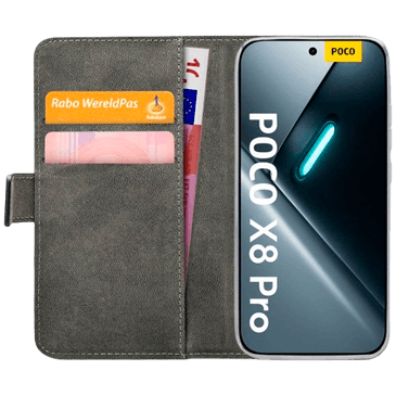 Mobilize PU-Couro Book Capa Preto POCO X8 Pro