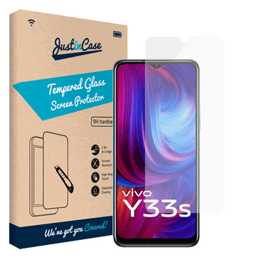 Just in Case Clear Protector de Ecrã de Vidro Temperado vivo Y33s