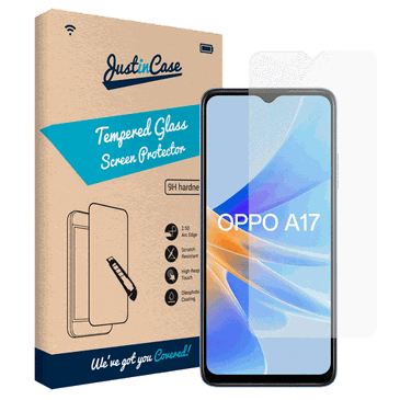 Just in Case Protector De Ecrã Transparente De Vidro Temperado OPPO A17