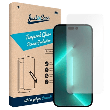 Just in Case Clear Protector de Ecrã de Vidro Temperado Apple iPhone 14 Pro