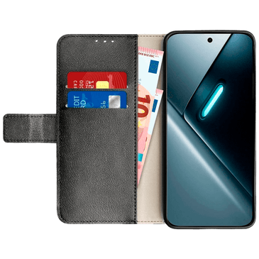 Just in Case PU-Couro Book Capa Preto POCO X8 Pro