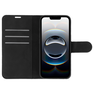 Just in Case PU-Couro Book Capa Preto Apple iPhone 16e/17e