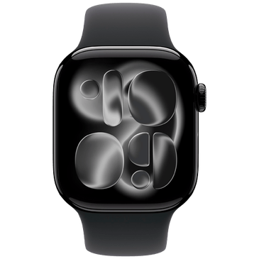 Apple Watch Series 11 42mm 5G Preto (Bracelete De Borracha Preta M/L)