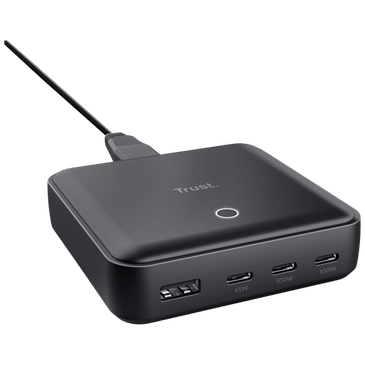 Trust Maxo USB 3-USB-C Carregador Rápido 100W Preto