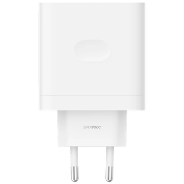 OPPO SuperVOOC Carregador Rápido 100W + USB-A USB-C Cabo Branco