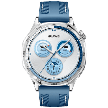Huawei Watch GT 5 46mm Prata (Bracelete Em Tecido Azul)