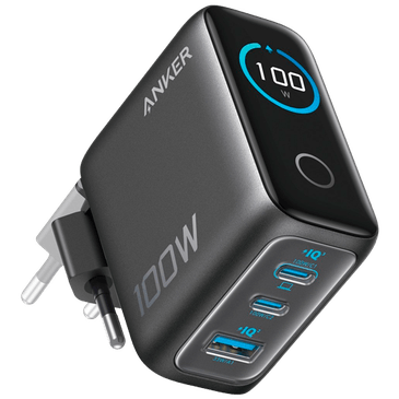 Anker Dual USB-C + USB-A Carregador Rápido 100W Preto + Cabo
